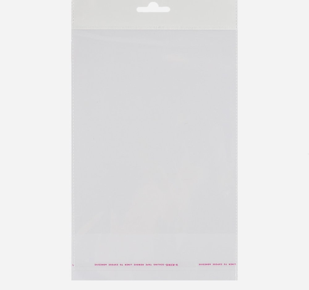 Пакет БОПП с клеевым клапаном и европодвесом