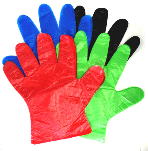 Перчатки ПНД цветные